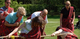 Highlandgames met ontvangst en BBQ